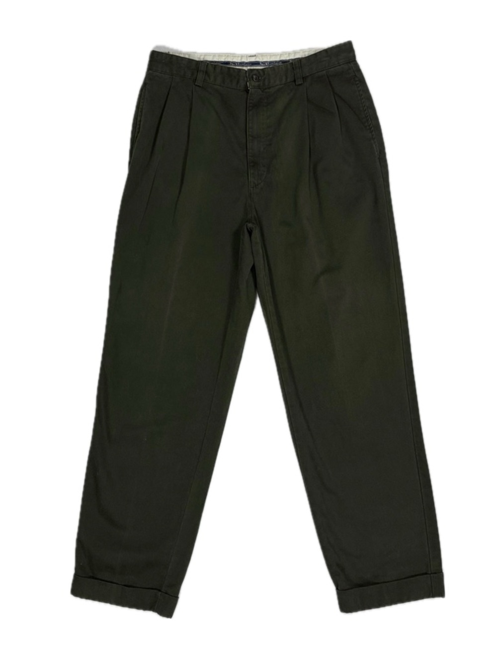 Polo Ralph Lauren Hammond Cotton Olive Green Canvas Chino Pant Men’s W31 I30